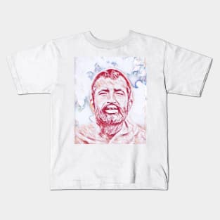 Ramakrishna Portrait | Ramakrishna Artwork | Line Art 2 Kids T-Shirt